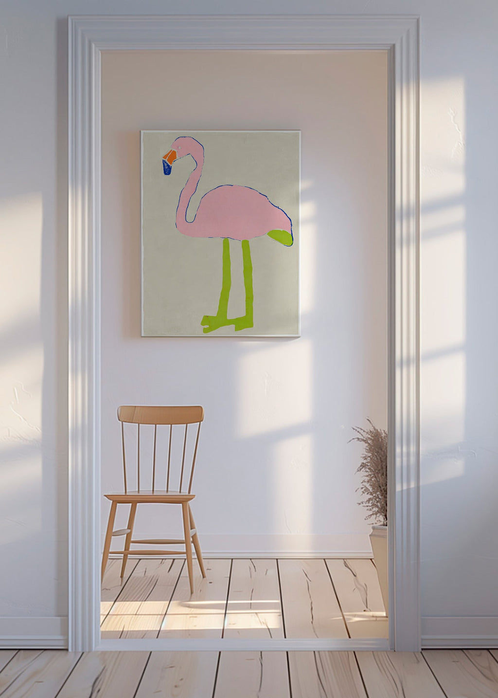 Rosa Flamingo Kunstdruck