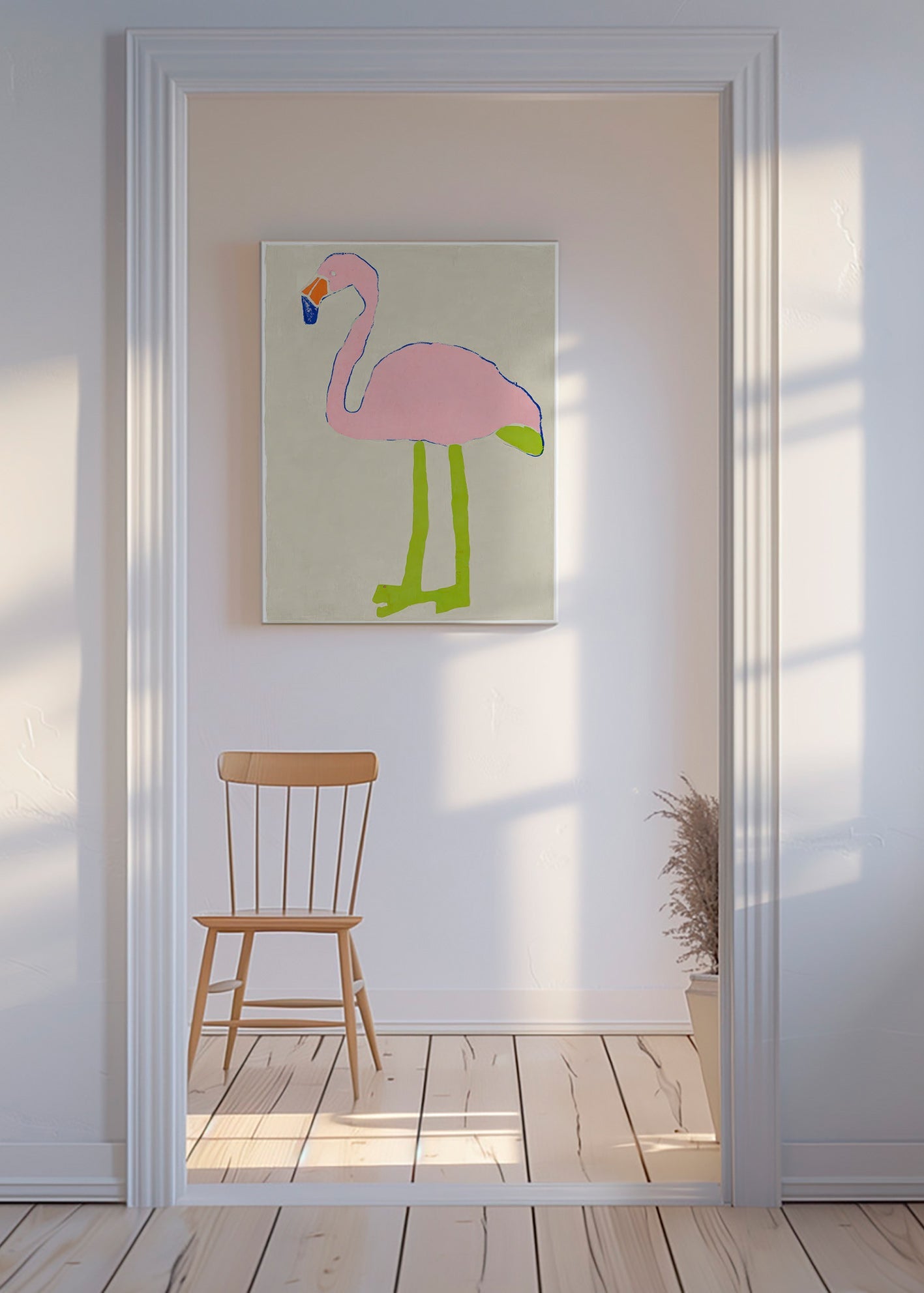 Rosa Flamingo Kunstdruck