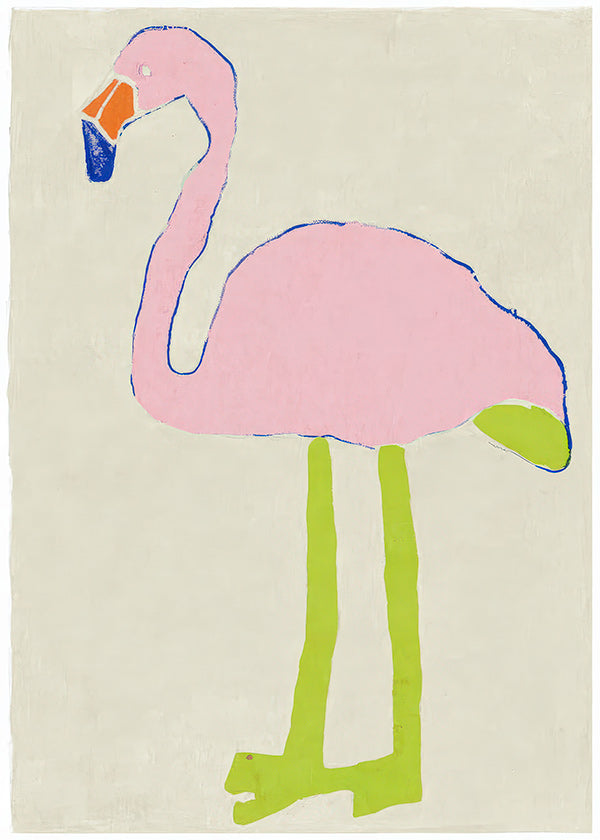 Rosa Flamingo Kunstdruck