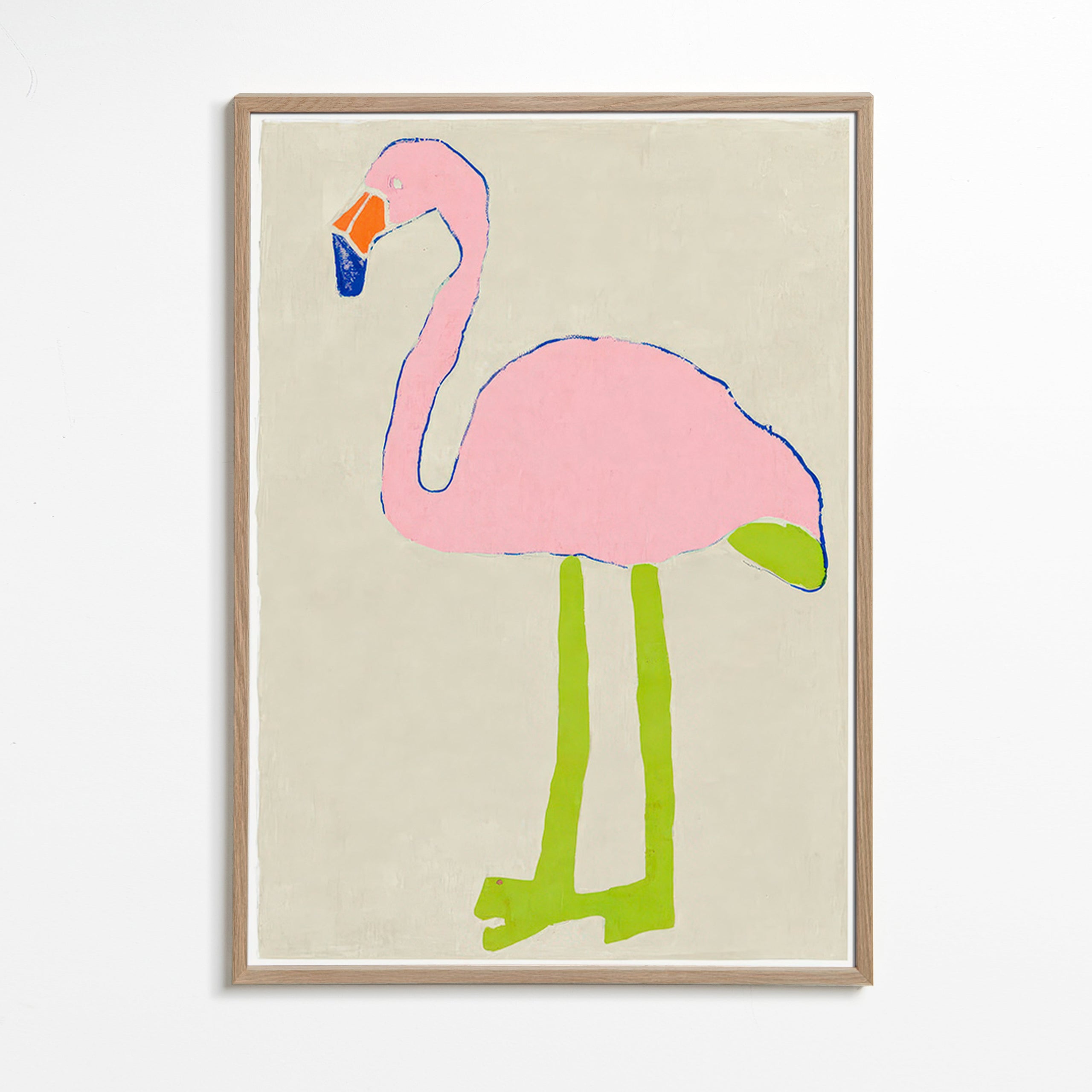 Rosa Flamingo Kunstdruck