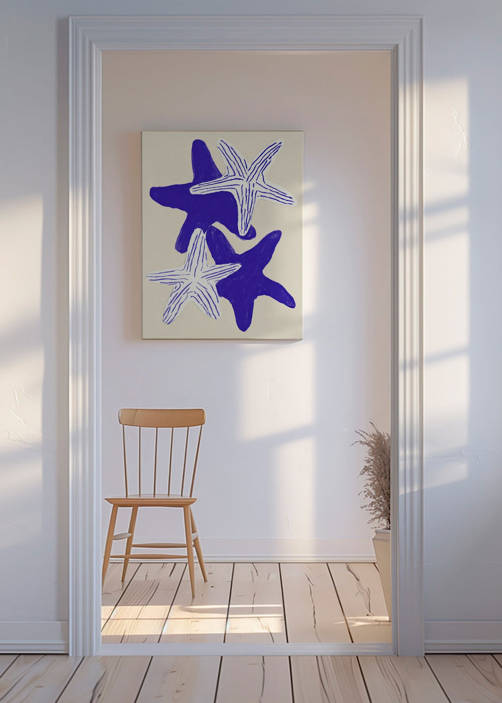 Seesterne in Indigo