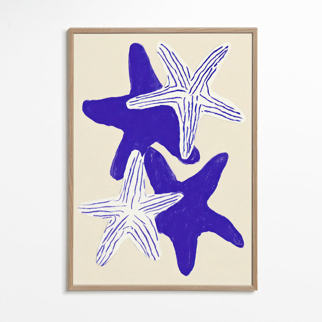 Seesterne in Indigo