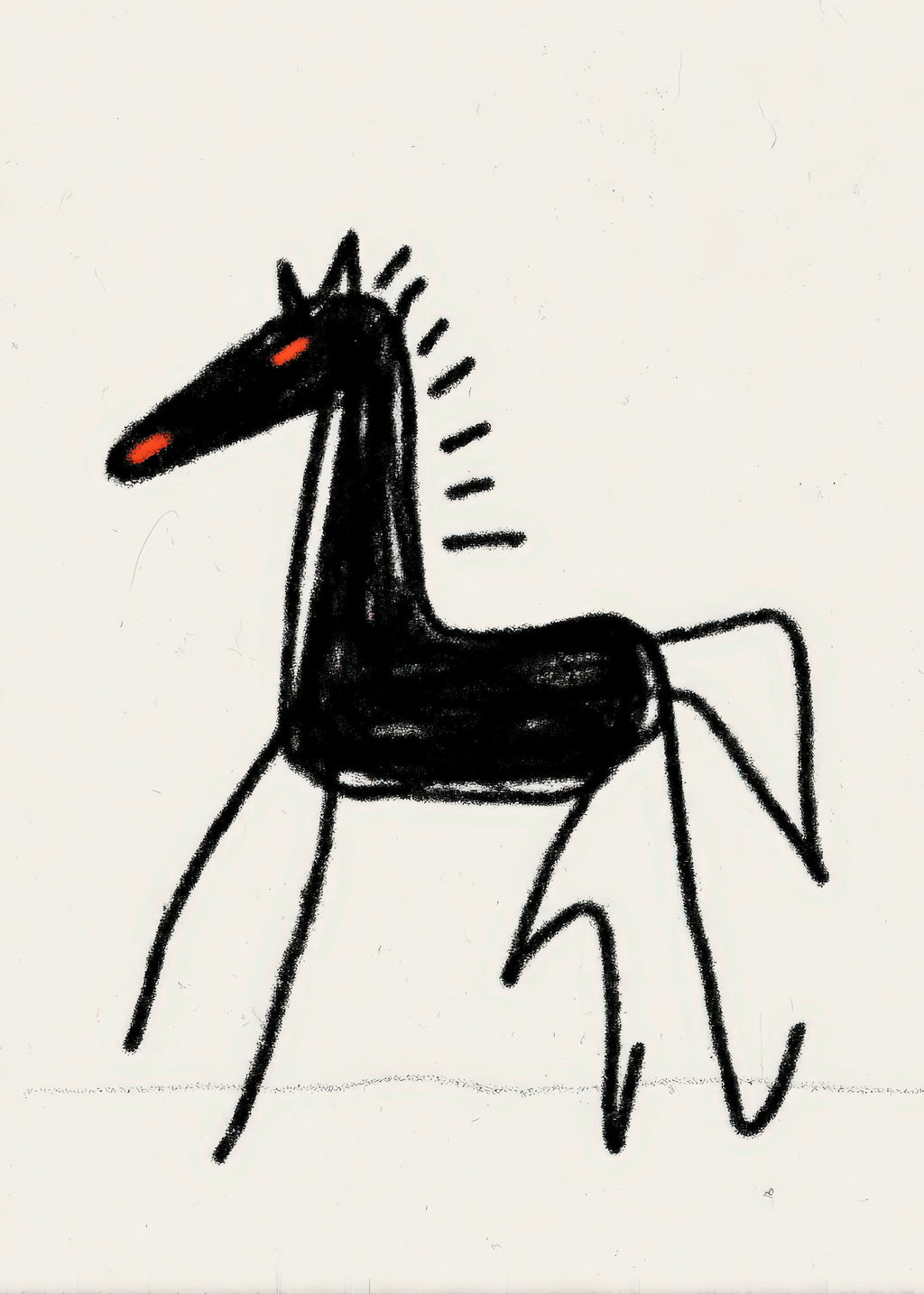 Dark Horse Sketch - Unframed art print