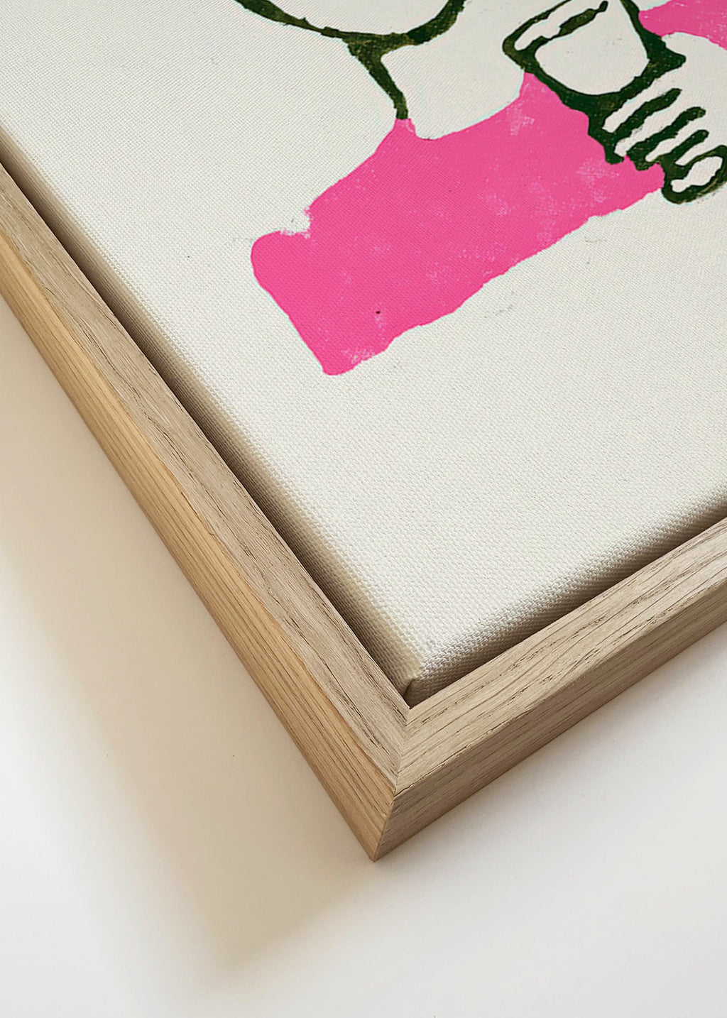 Illustration mit Blumenaugen und Becher