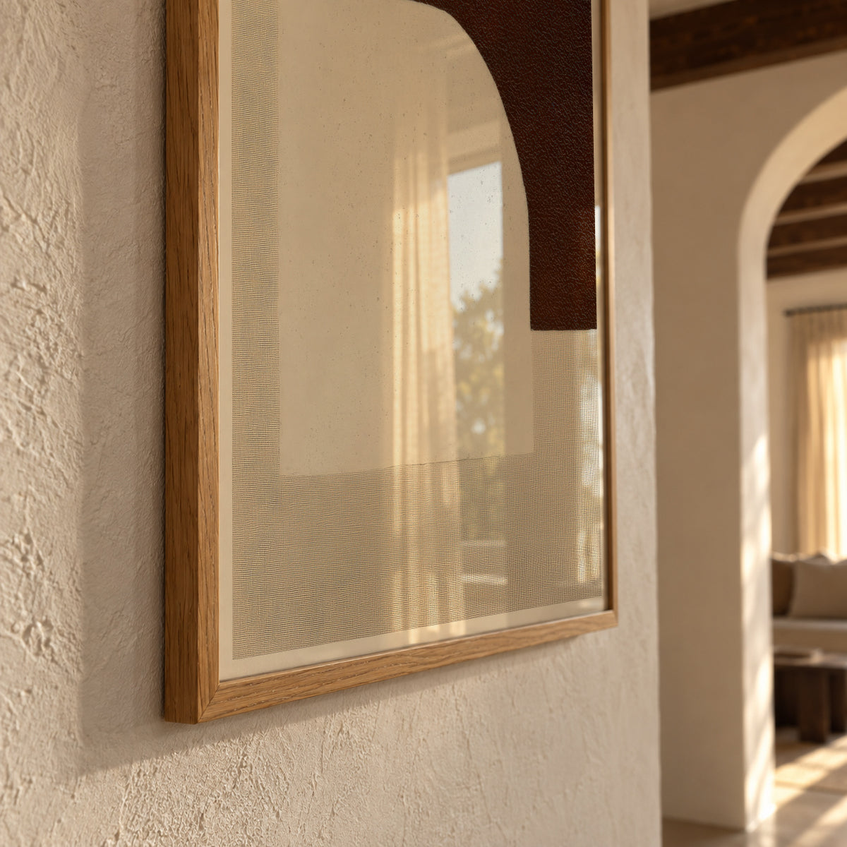 Linen Forms - Framed poster detail