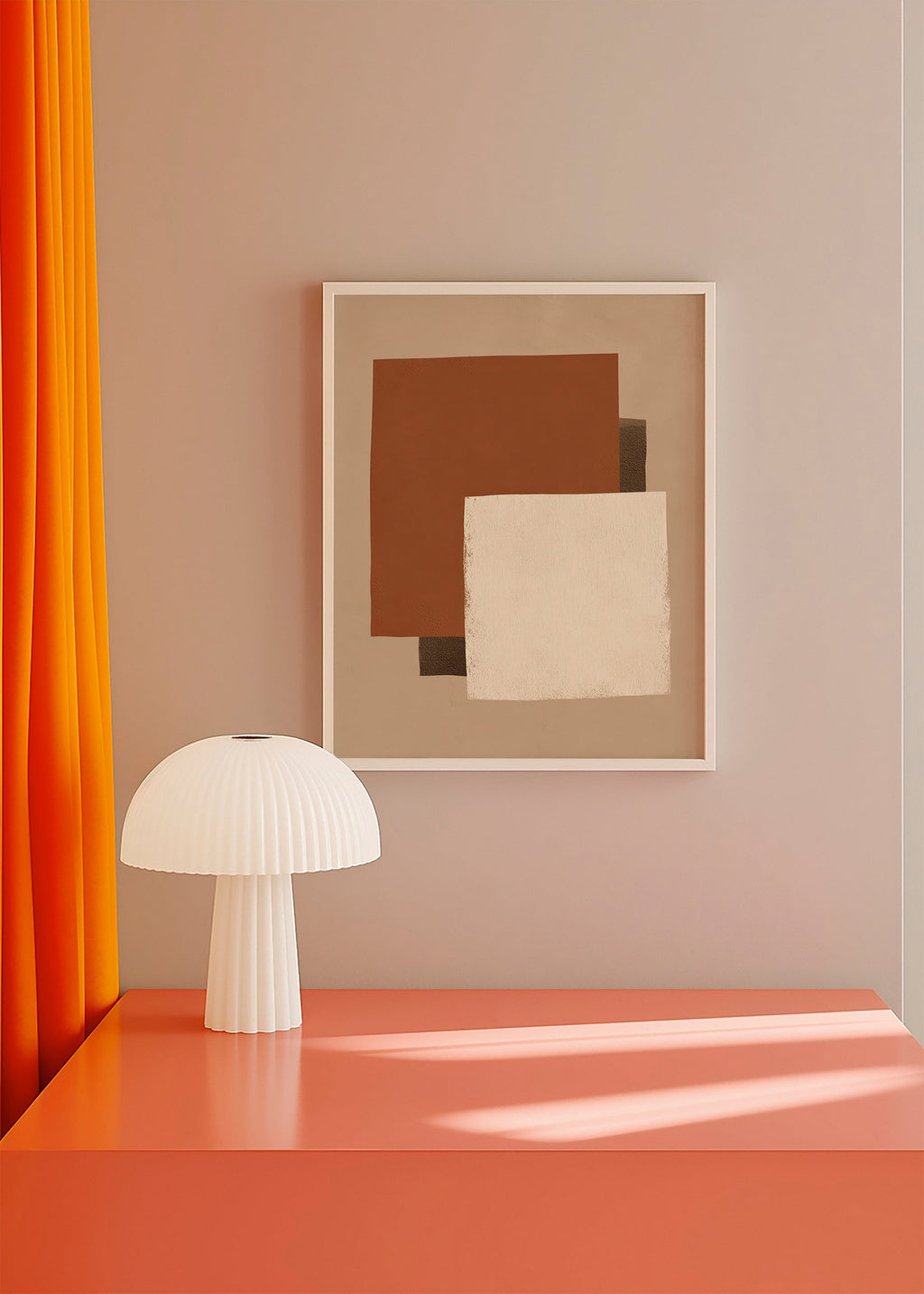 Geometrisches Bild in Erdtönen