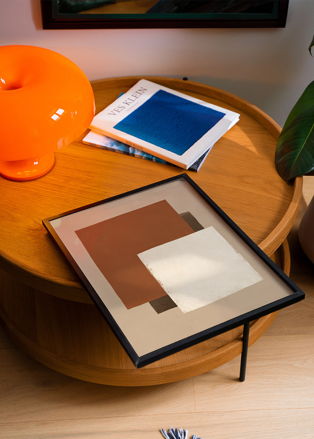 Geometrisches Bild in Erdtönen