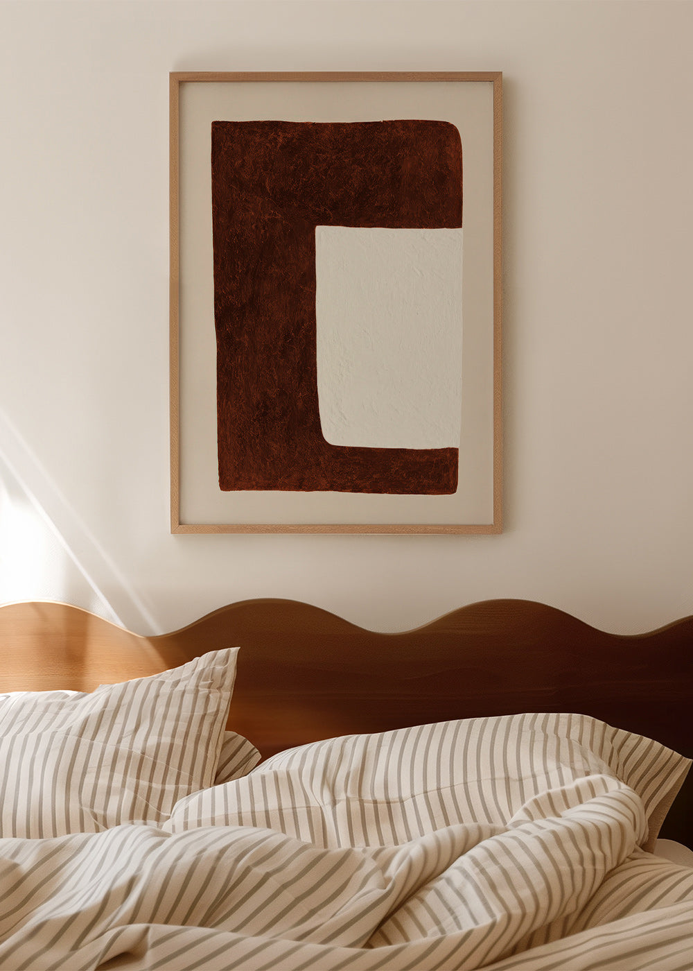 Abstraktes Bild: Schokoladenform Minimal