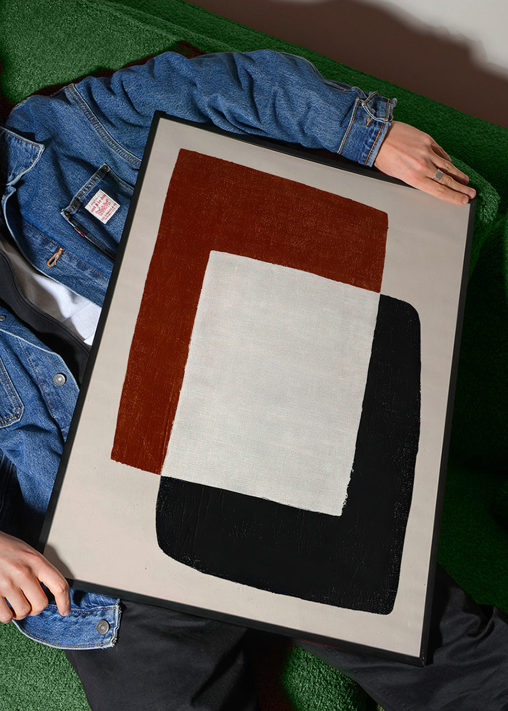Minimalistisches Bild mit überlappenden Formen