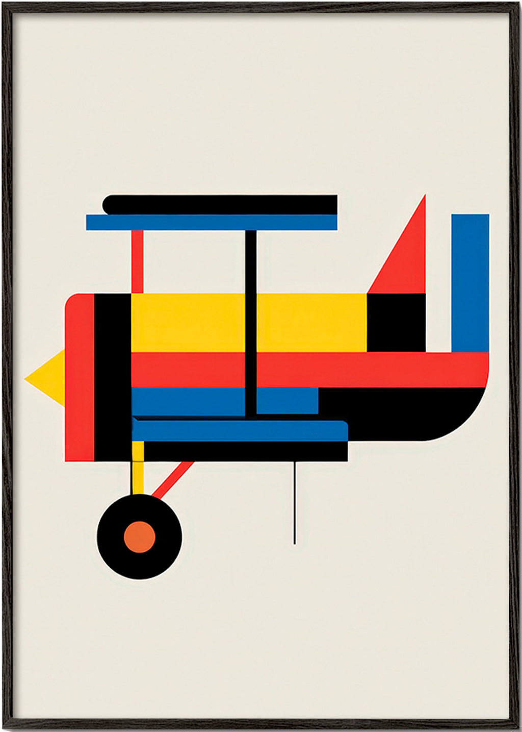 Geometrisches Poster Biplan-Stil