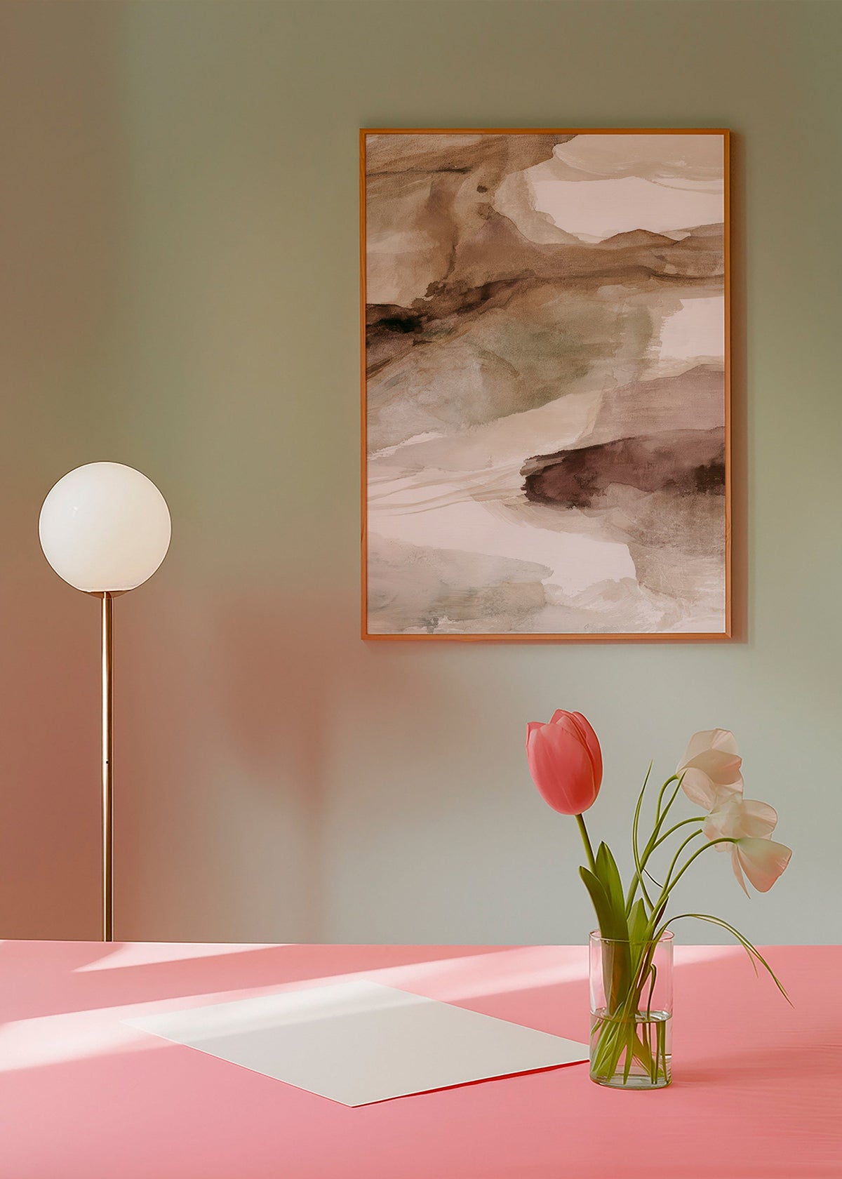 Abstraktes Bild Erdschichten