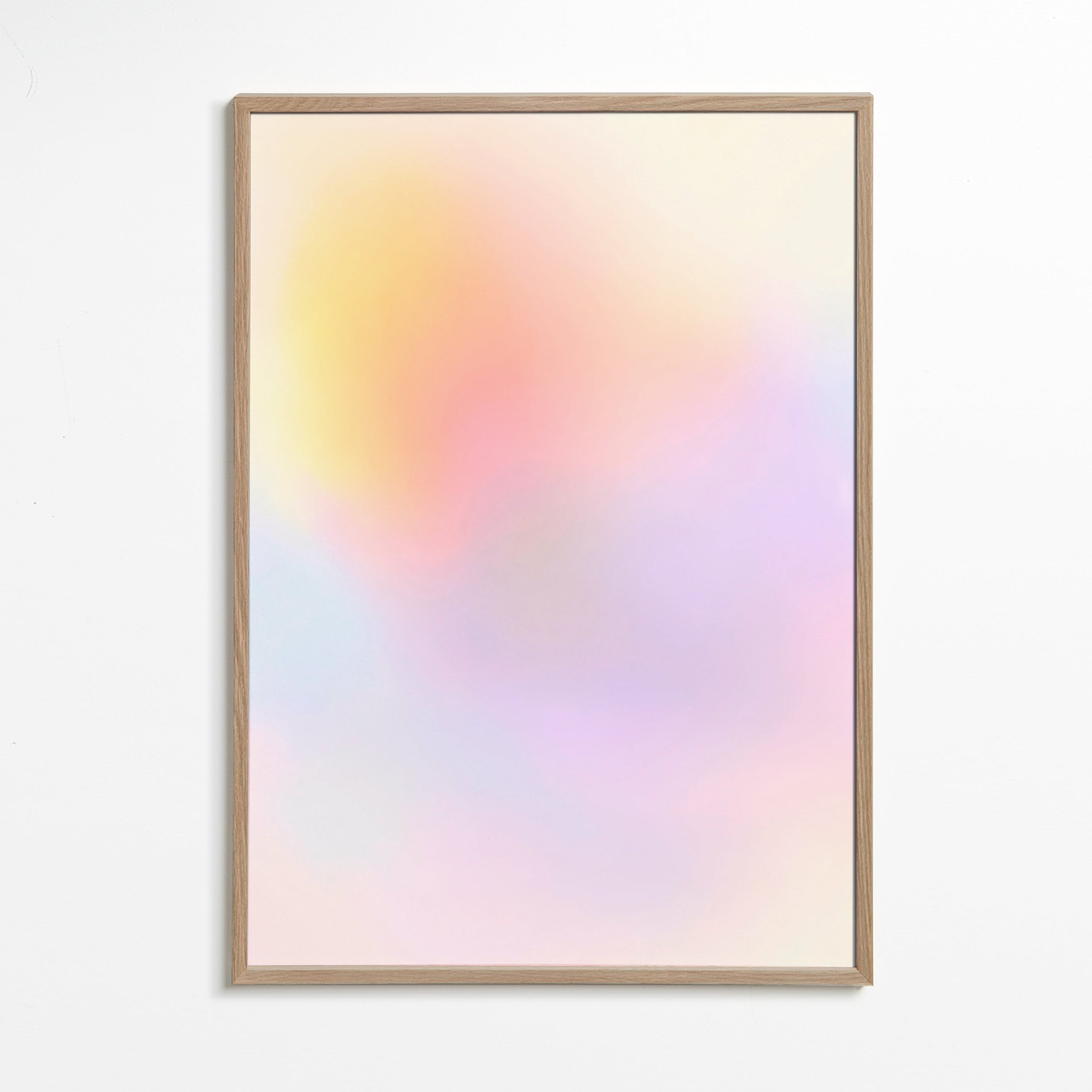 Abstraktes Pastellbild mit sanften Verläufen