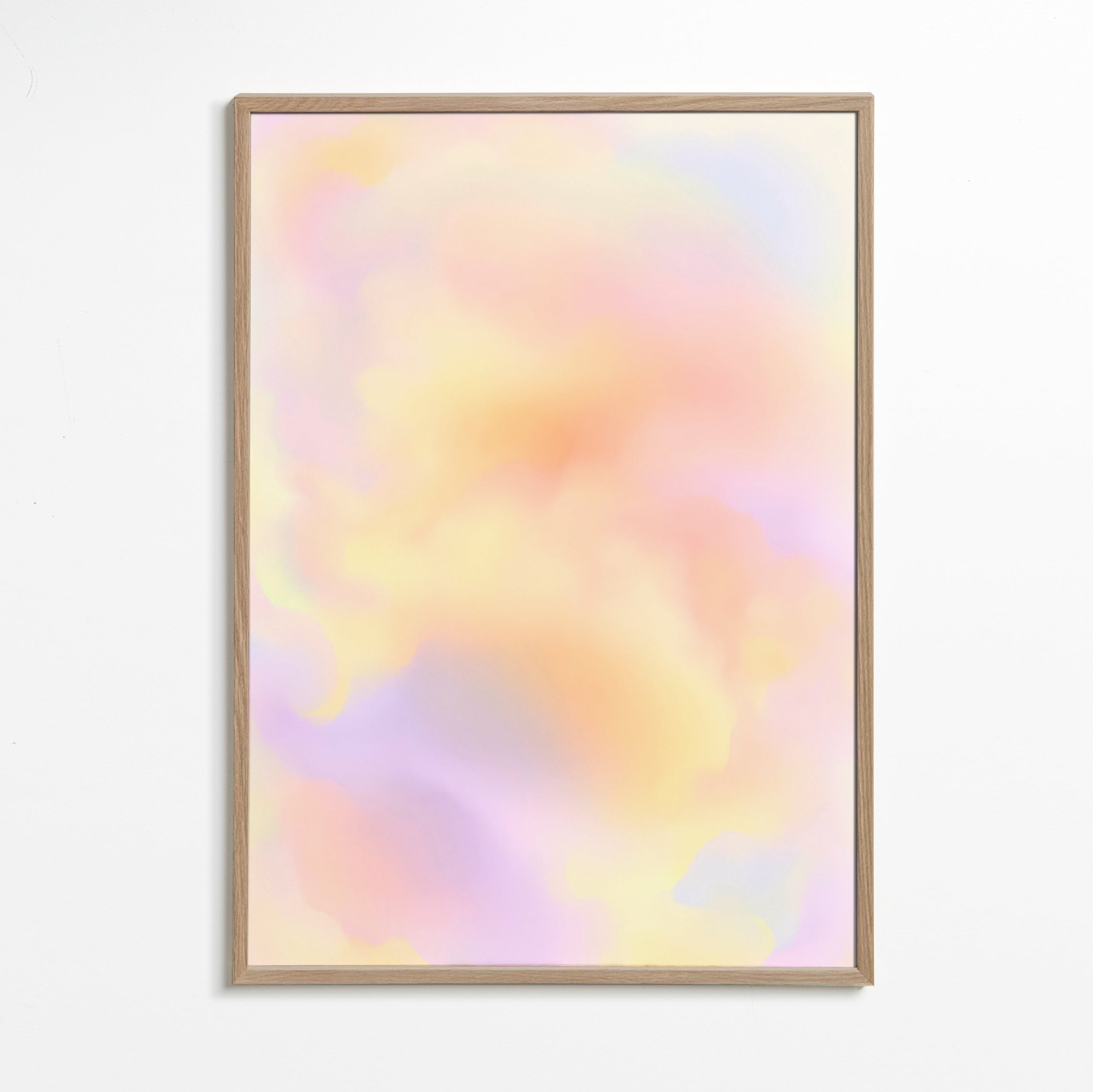 Abstraktes Bild Pastellwolken