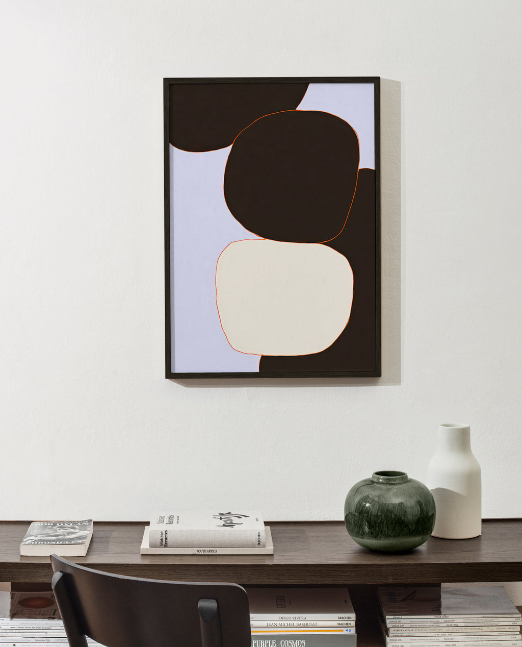 Geometrisches Bild mit abgerundeten Formen