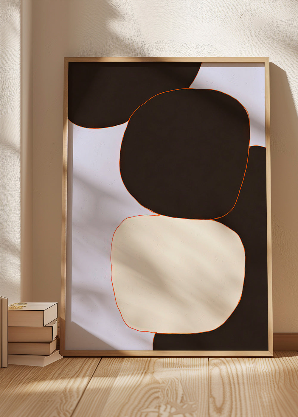 Geometrisches Bild mit abgerundeten Formen