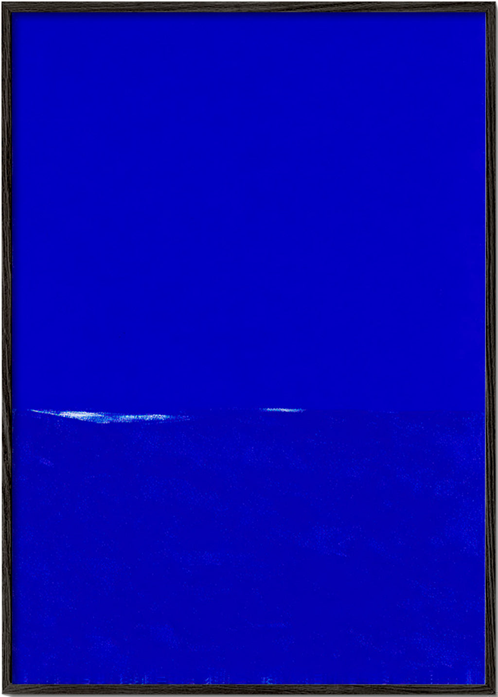 Blaues abstraktes Bild mit feinem Horizont