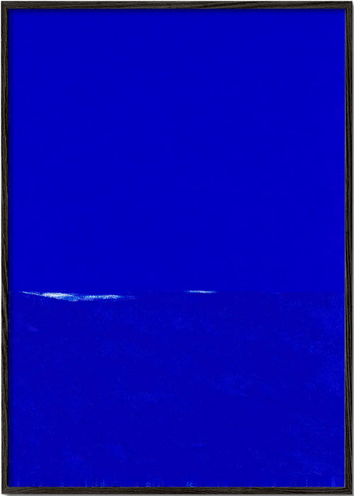 Blaues abstraktes Bild mit feinem Horizont