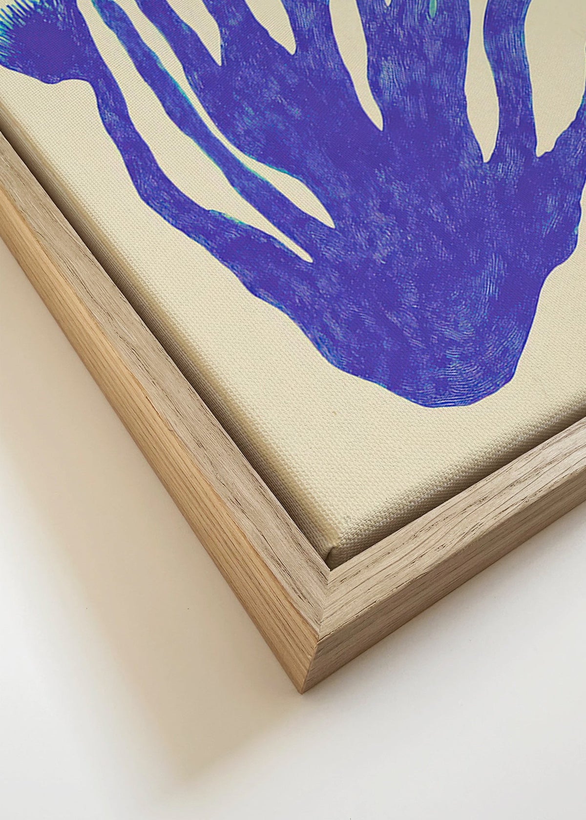 Botanischer Druck Indigo Coral