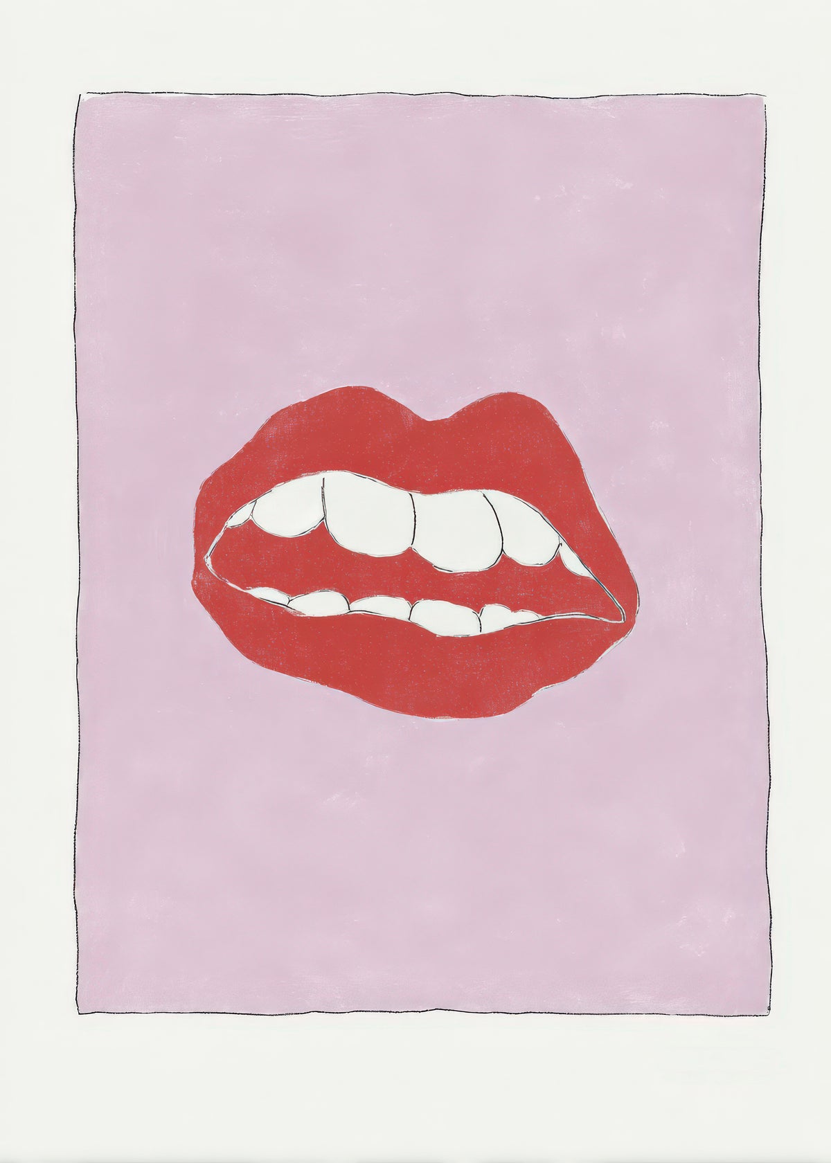 Pink Lips - Unframed art print