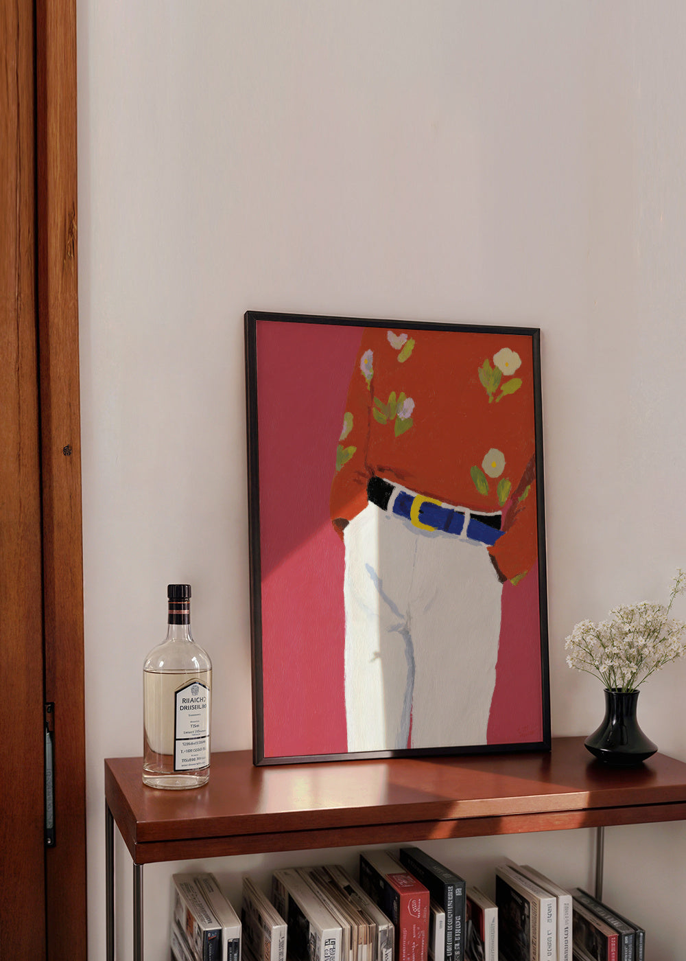 Floral Shirt - Framed poster in an interior