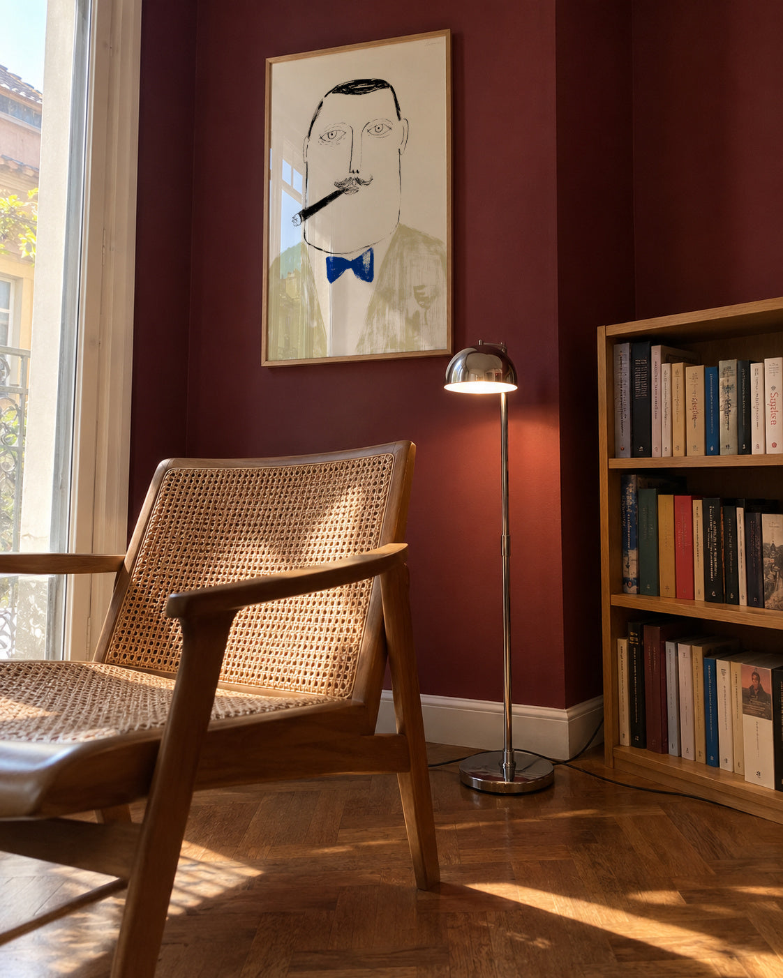 New Yorker - Framed poster in an interior