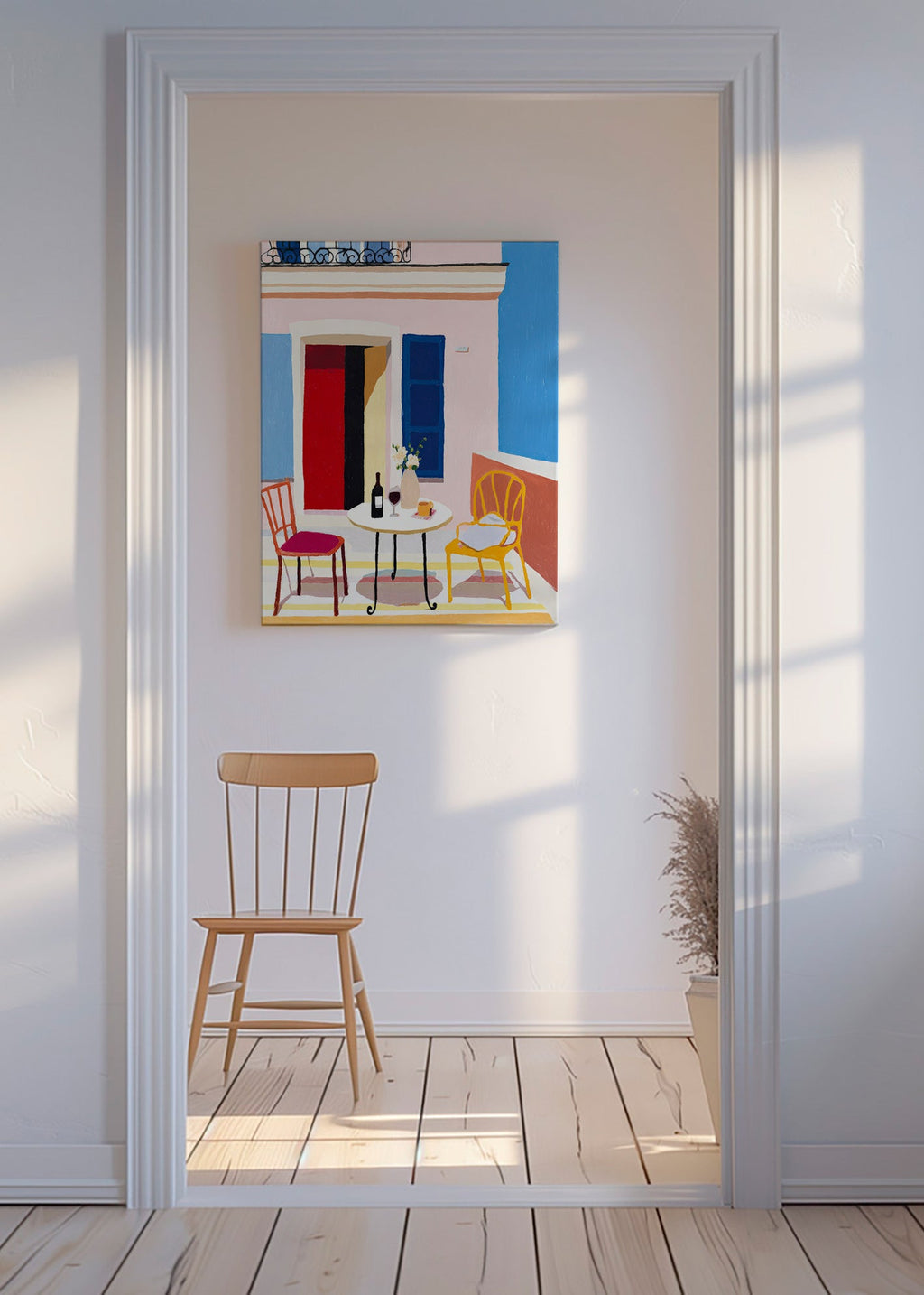 Küchenkunst: Italienischer Balkon mit Wein