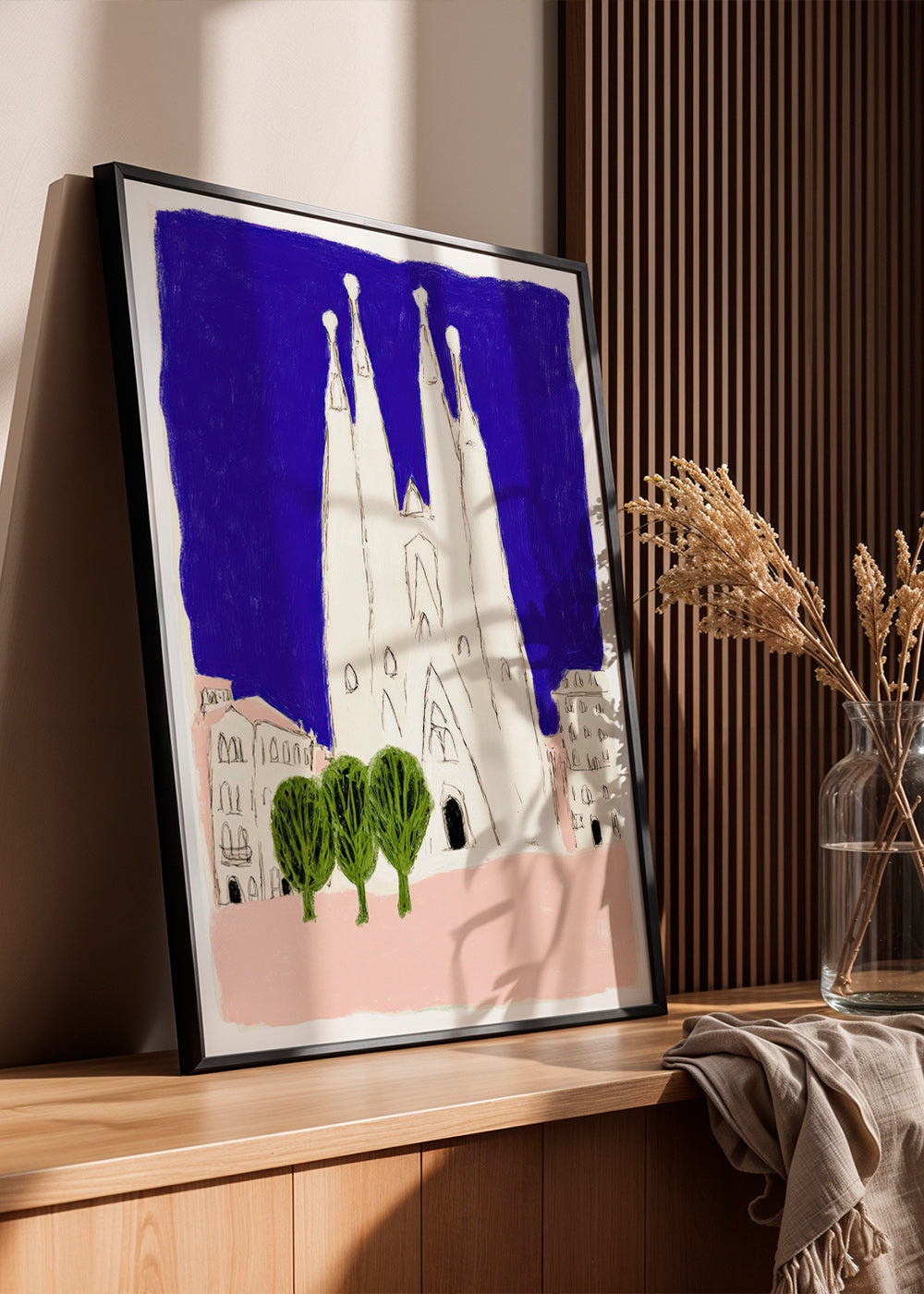 Küchenkunst Sagrada Familia Nacht-Skizze