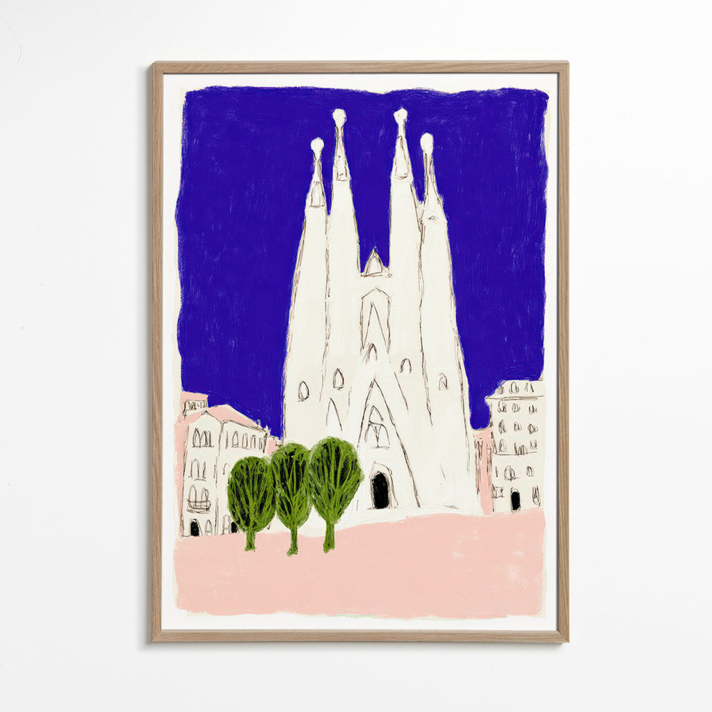 Küchenkunst Sagrada Familia Nacht-Skizze