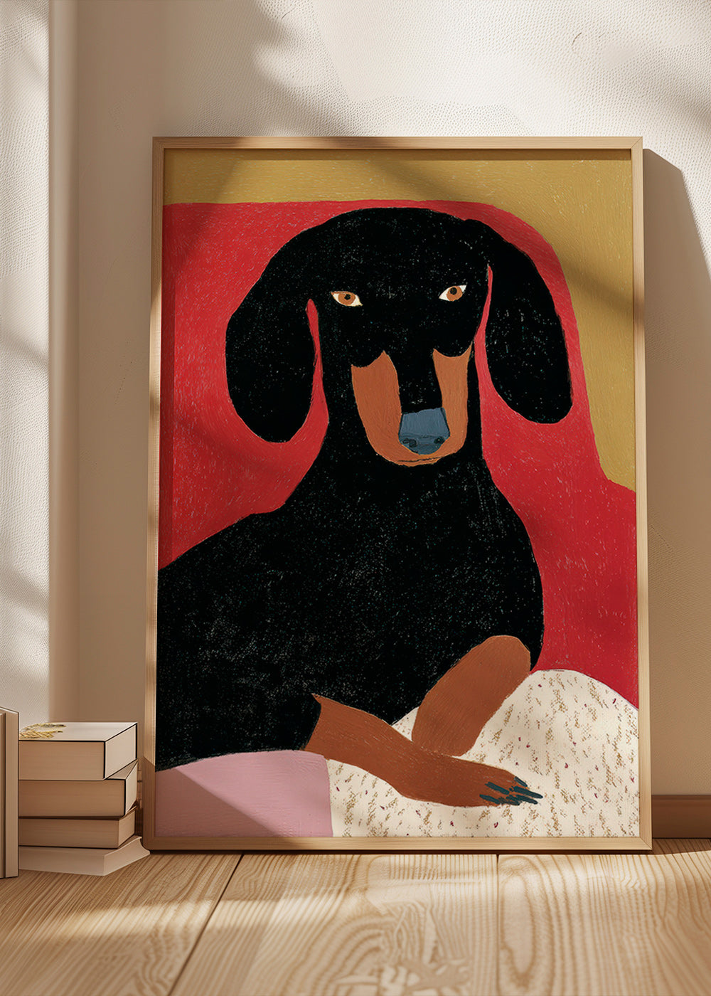 Dackelporträt Illustration