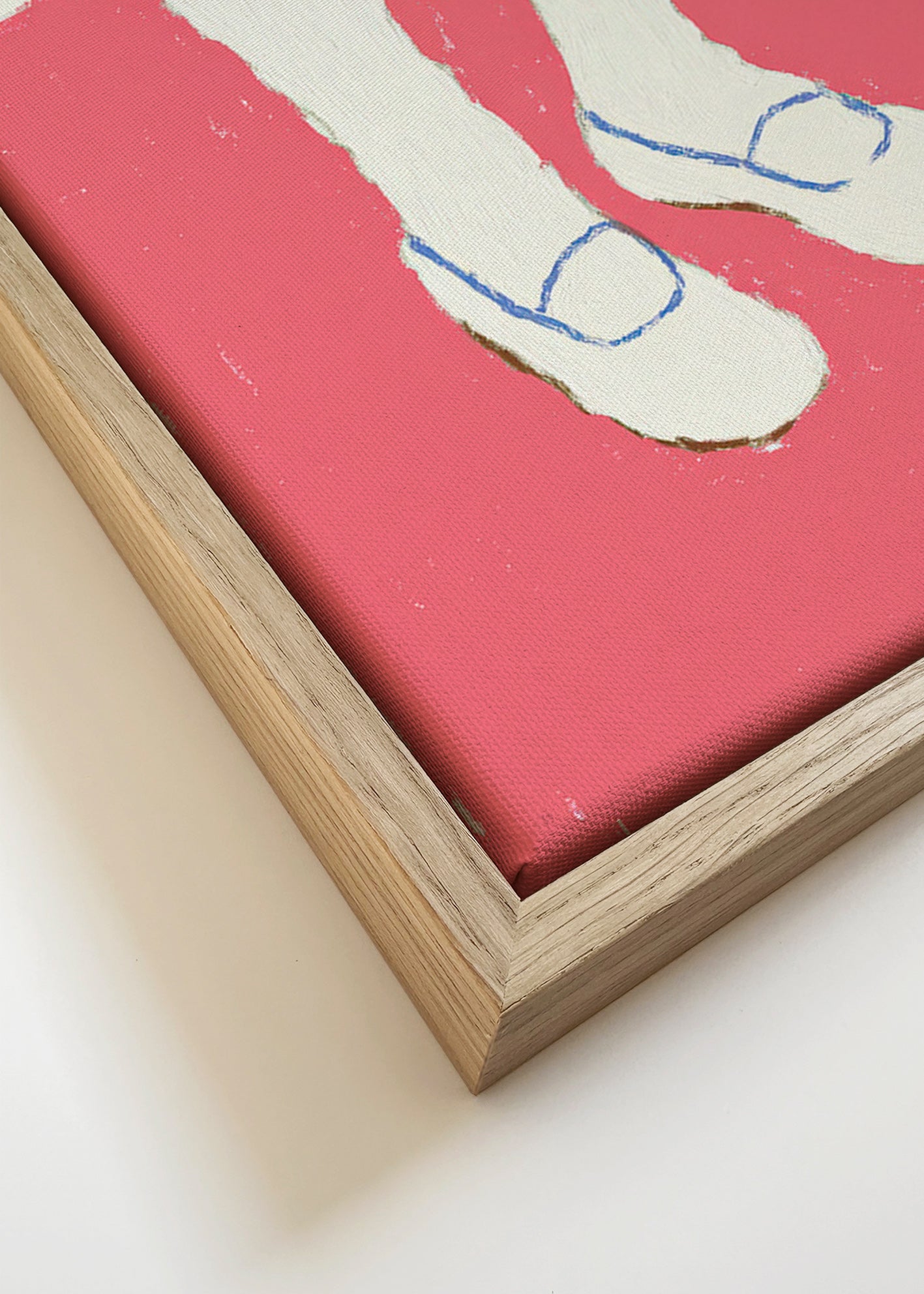 Illustration von Beinen mit rosa Schuhen