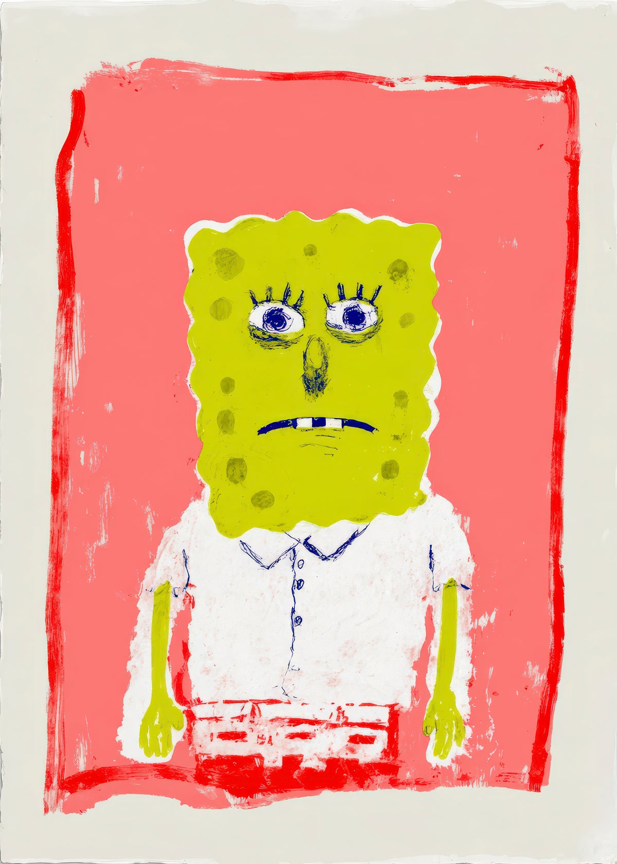 Pink Sponge - Unframed art print