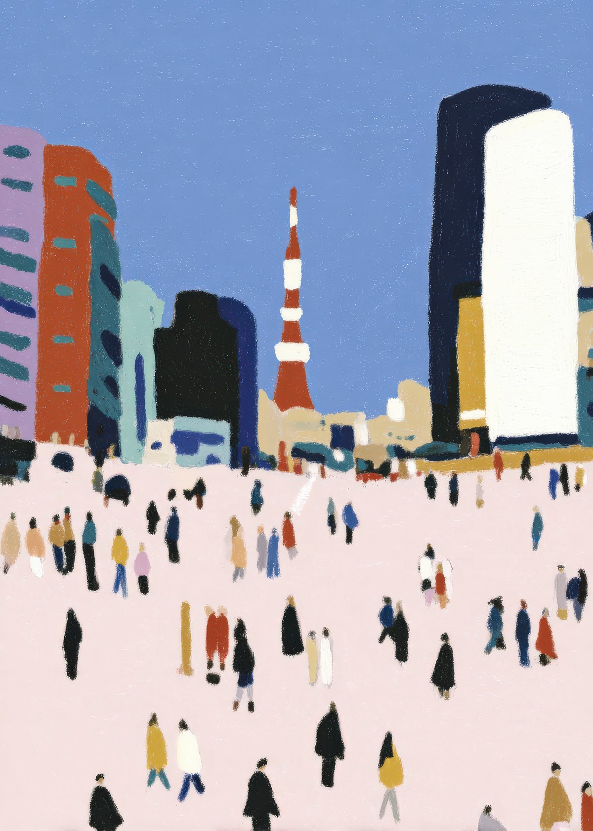 City Crowd - Unframed art print