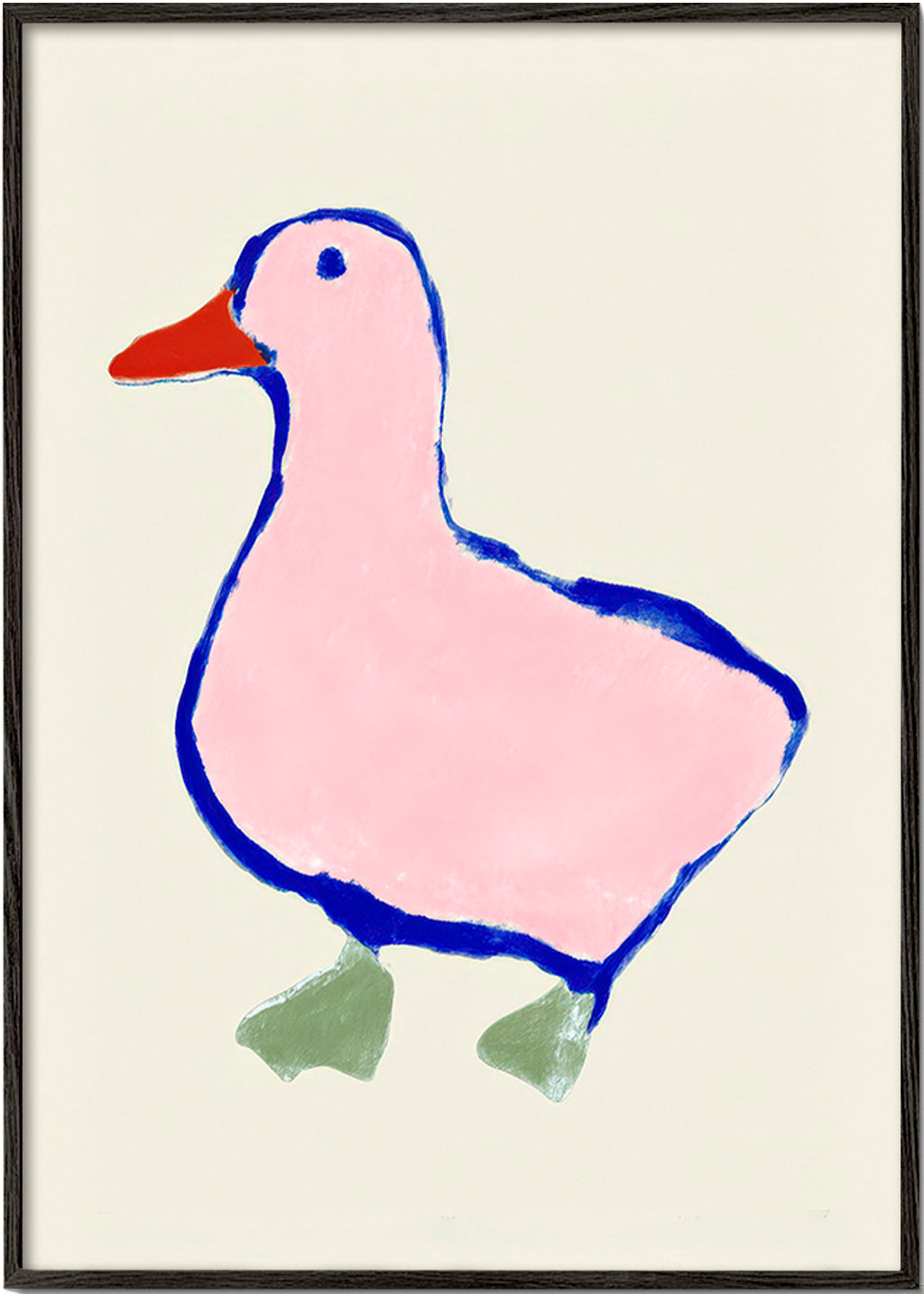 Kinderbild: rosa Entchen Illustration