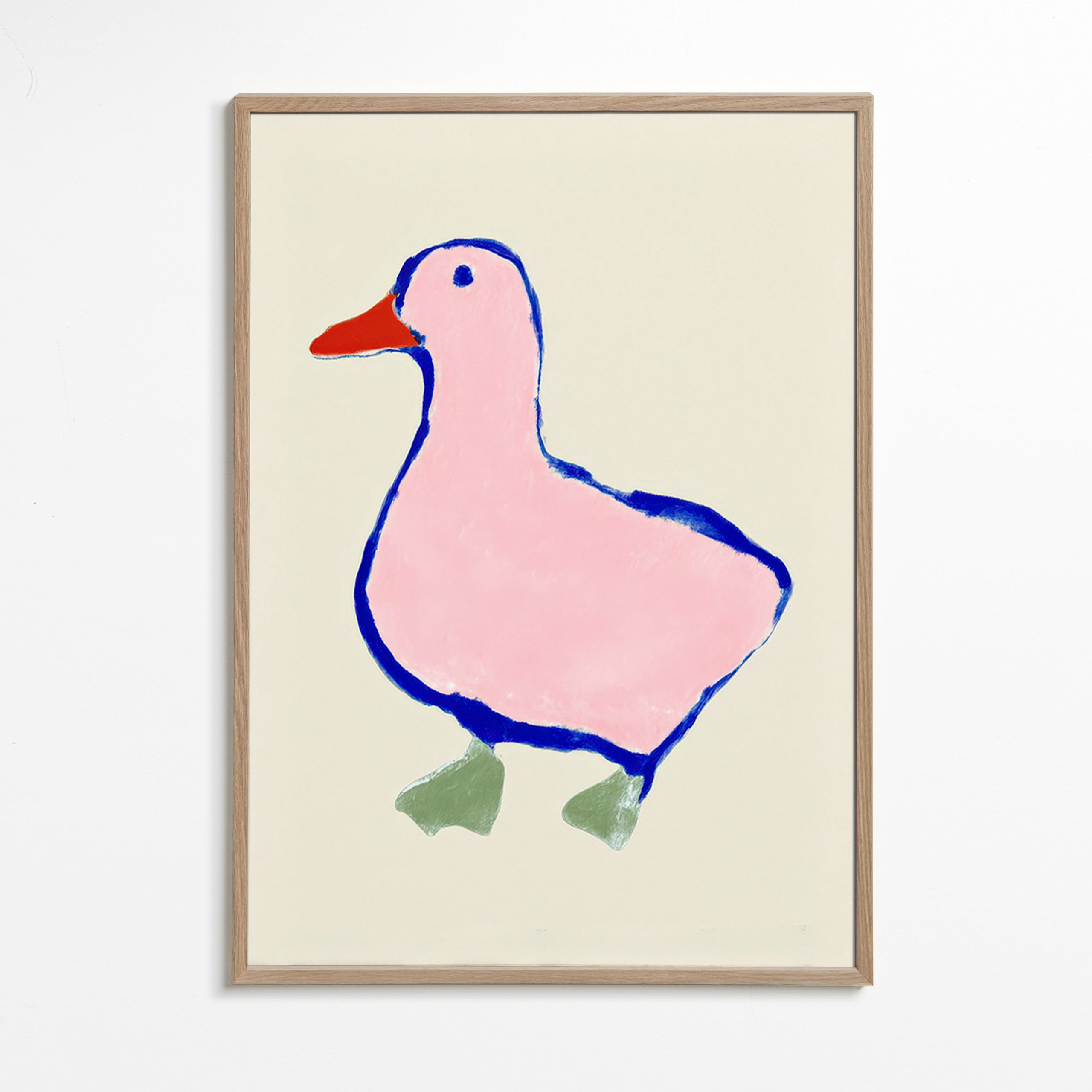 Kinderbild: rosa Entchen Illustration