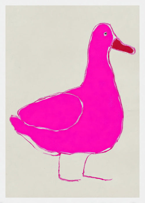 Rosa Ente Illustration