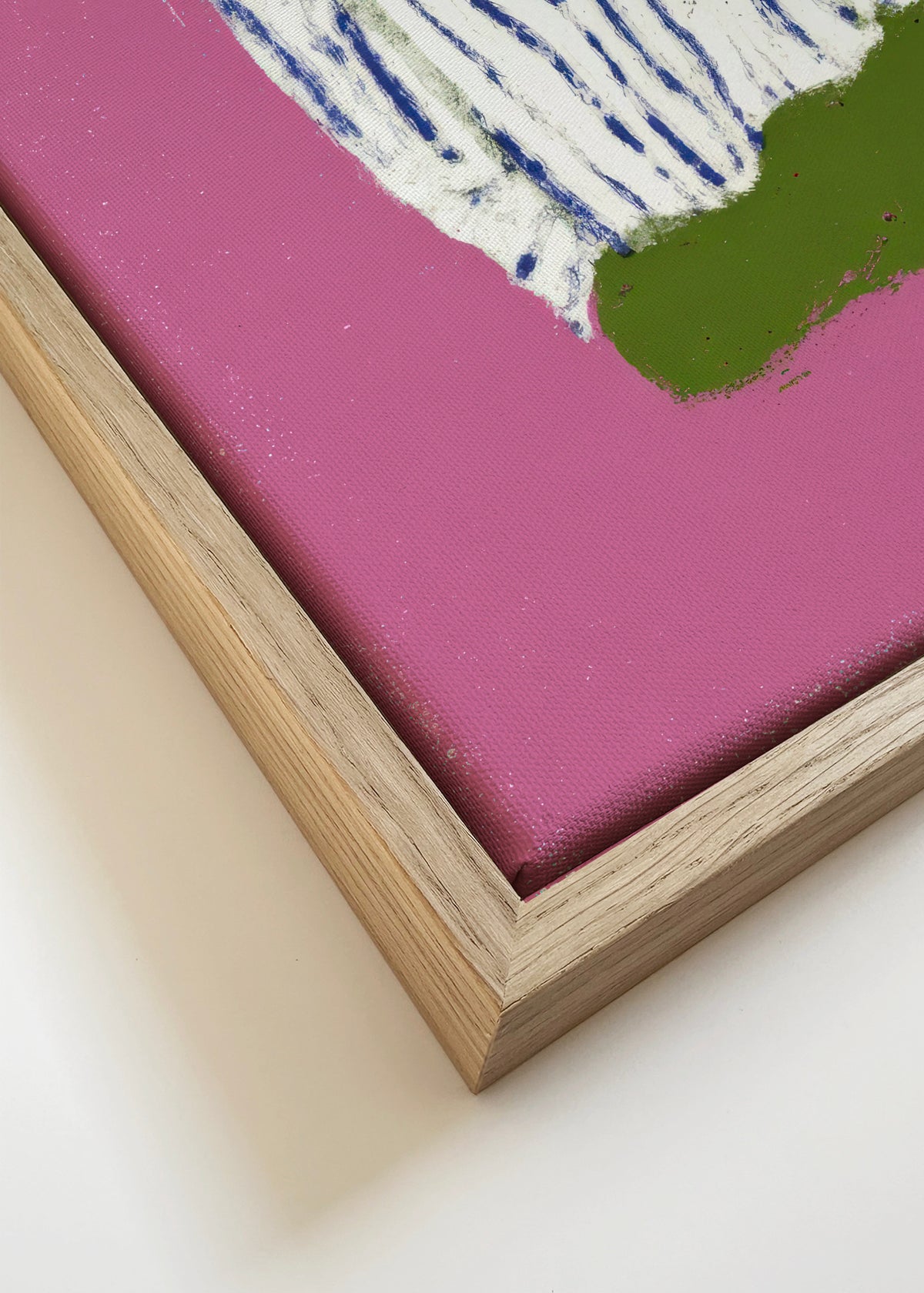 Striped Shirt - Framed canvas detail