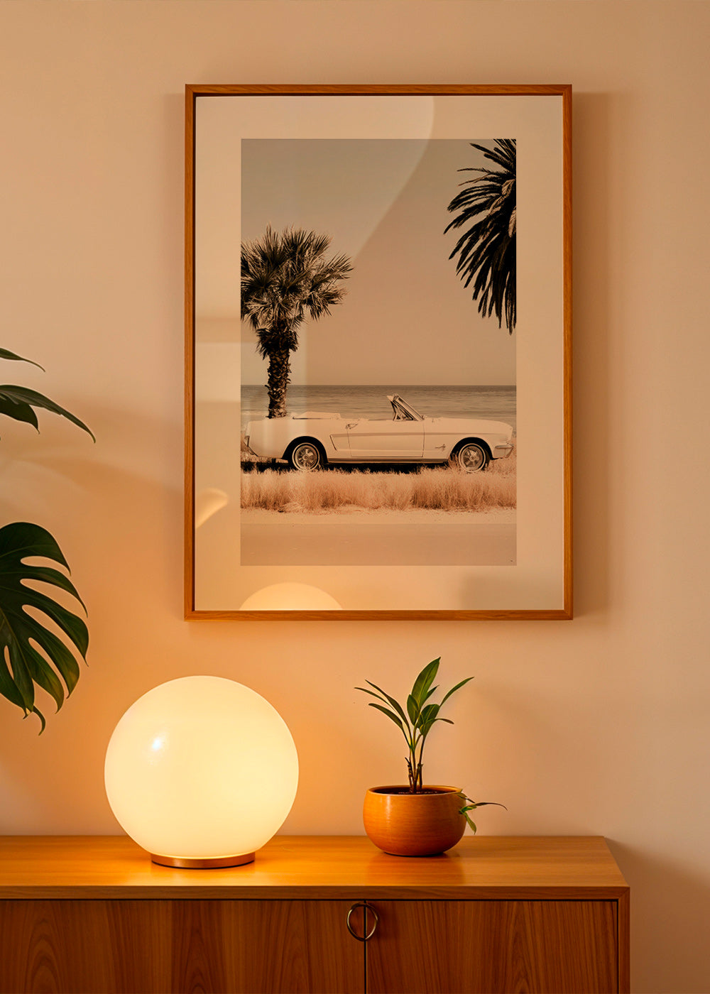 Vintage-Auto-Fotografie am Meer