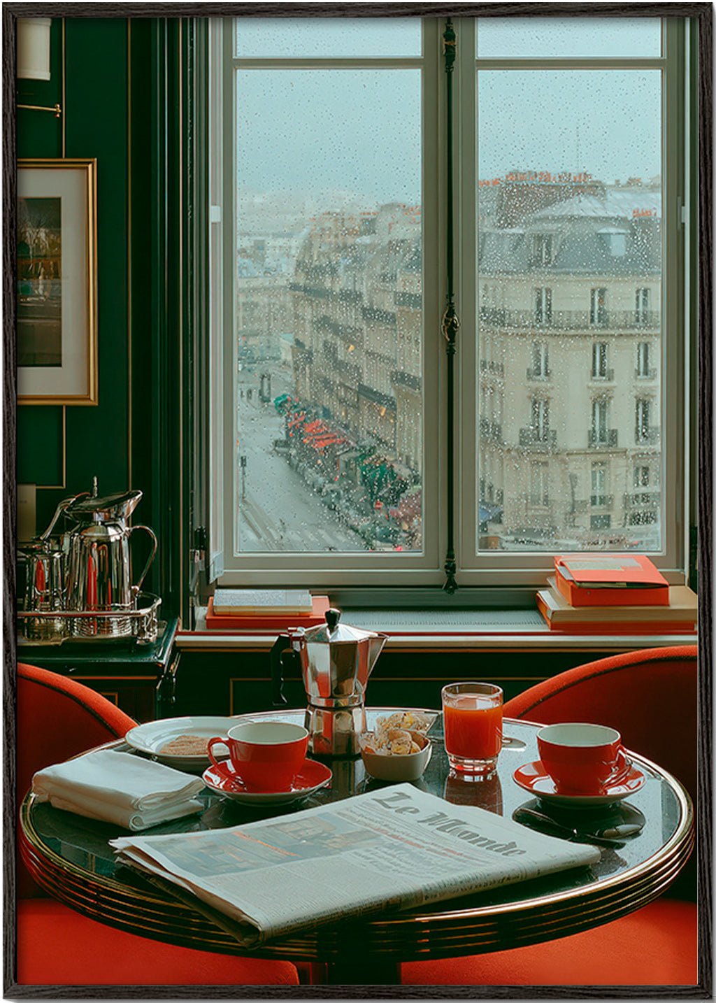 Küchenkunst mit Pariser Fenster und Kaffee