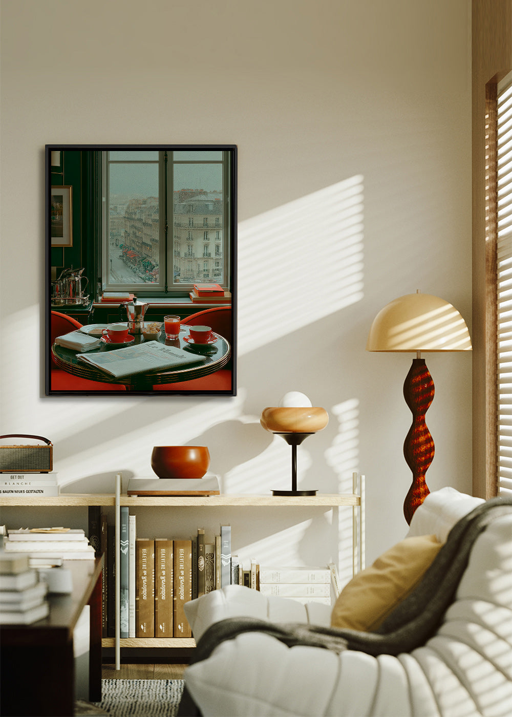 Küchenkunst mit Pariser Fenster und Kaffee