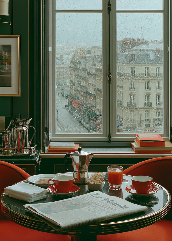 Küchenkunst mit Pariser Fenster und Kaffee