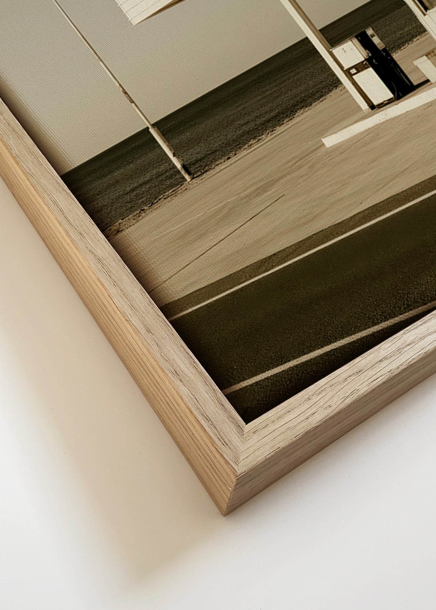 Landscape art mit leerer Küstenstation