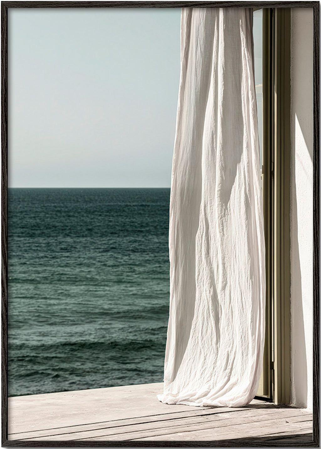 Landschaftsbild mit Vorhang am Meer