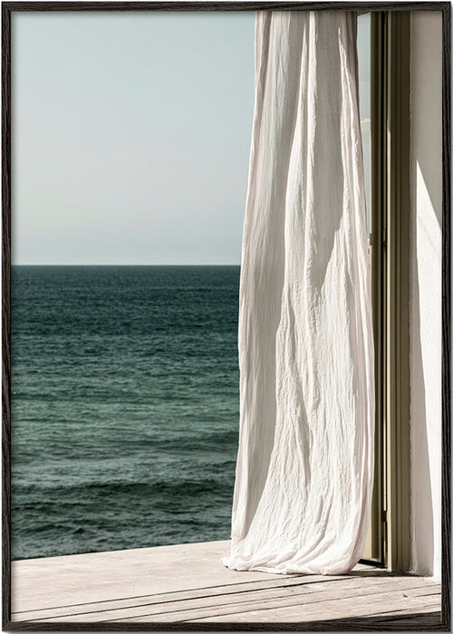 Landschaftsbild mit Vorhang am Meer