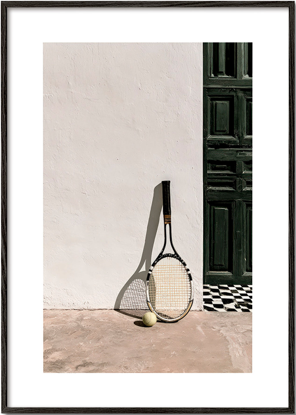 Sportkunst: Tennis-Schläger Stillleben