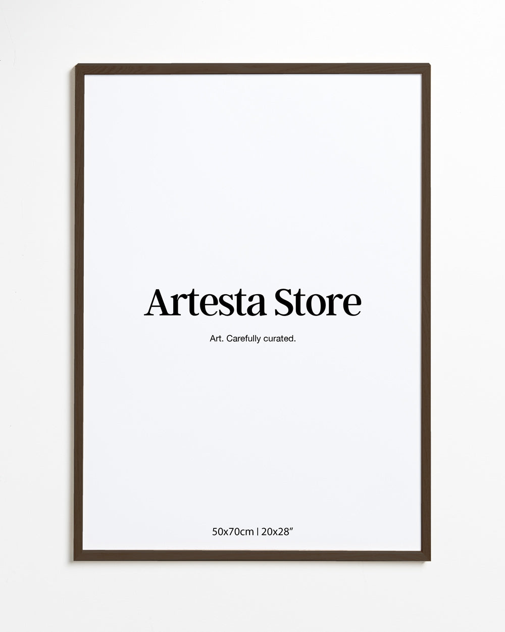 Rahmen dunkle Eiche 50x70